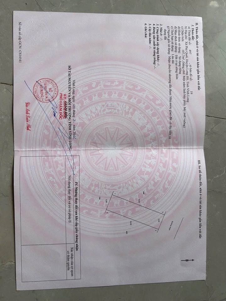 Đất nền Phú Quới, Long Hồ 107m² chỉ 650 triệu - Cơ hội đầu tư sinh lời!