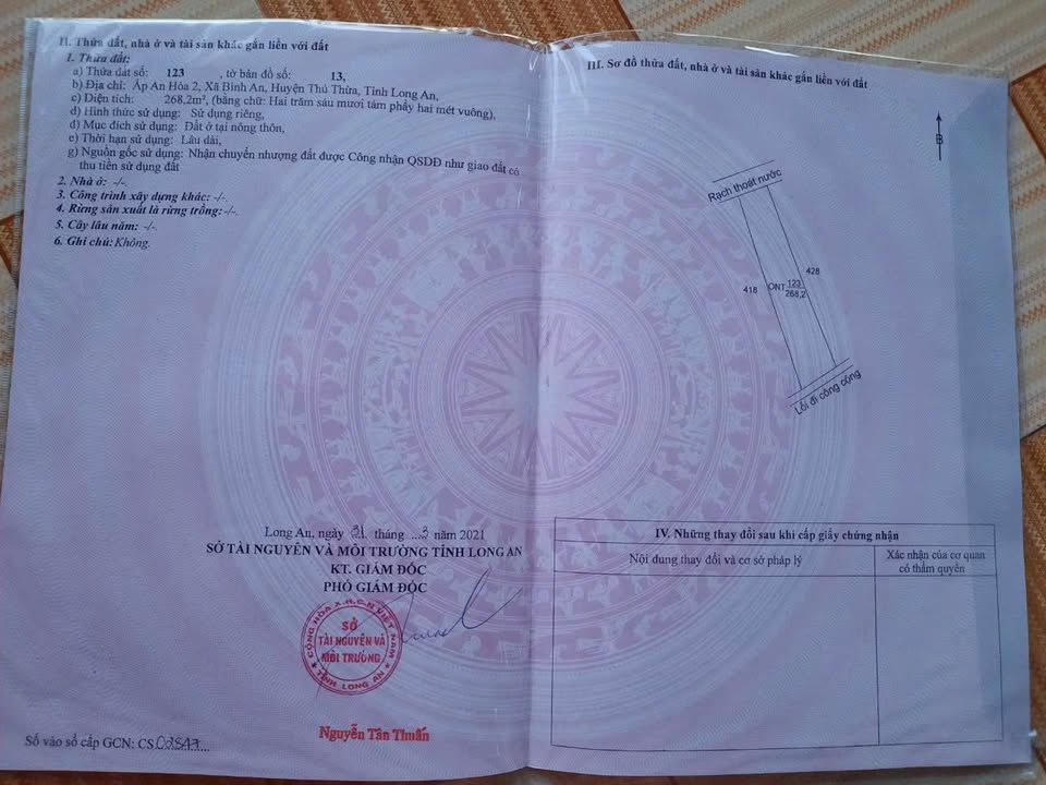 Nhà cấp 4 An Hòa 2, Bình An, Thủ Thừa 268m² giá 460 triệu - Cơ hội tuyệt vời cho bạn!