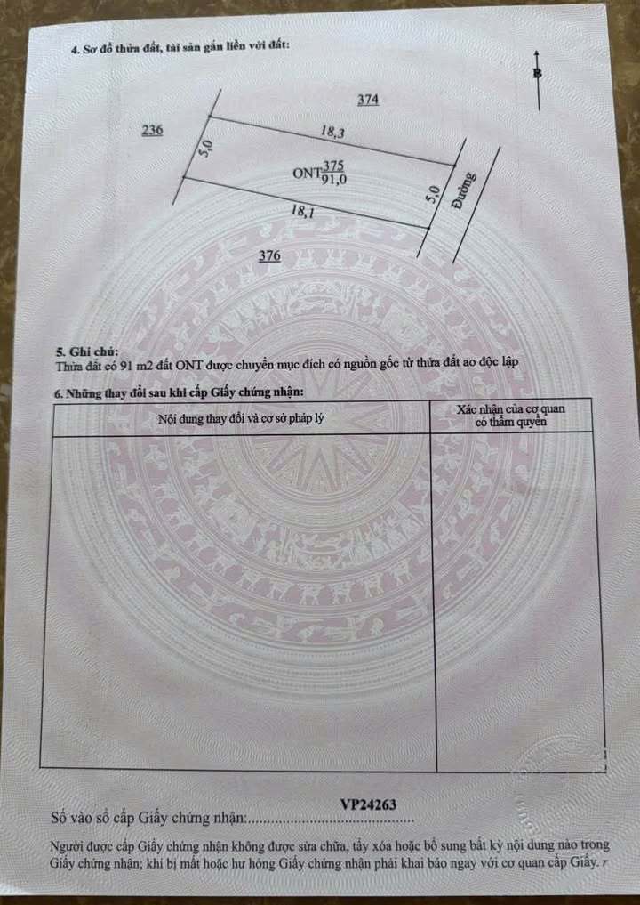 Đất nền Trường Thi Nam Định 91m² giá 910 triệu - Sổ đỏ chính chủ