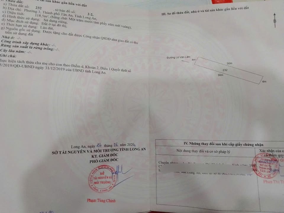 Đất nền phường 3 Tân An 120m² giá 699 triệu - Đầu tư sinh lời ngay!