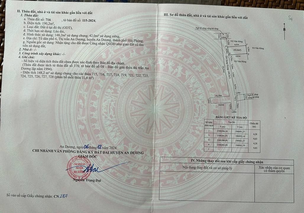 Đất nền An Dương Hải Phòng 42m² giá 1.4 tỷ - Đầu tư sinh lời ngay!