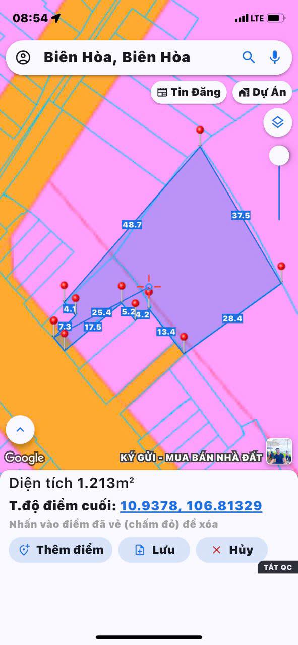 Đất nền Bùi Hữu Nghĩa Biên Hòa 1200m² giá 21.6 tỷ - Đầu tư sinh lời ngay!