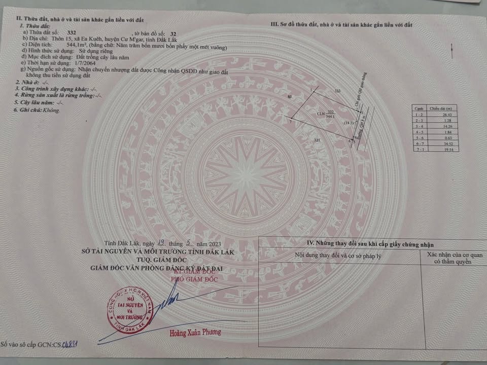 Đất nền Ea Kueh, Cư M'gar 544m² giá 199 triệu - Cơ hội đầu tư tiềm năng!