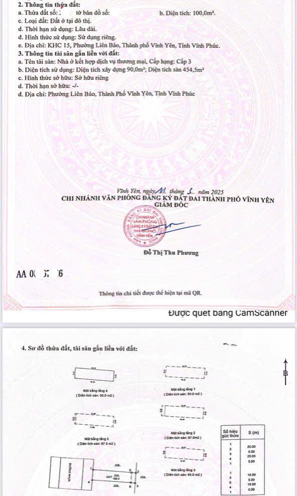 Nhà mặt phố Bà Triệu, Liên Bảo, Vĩnh Phúc 100m² giá 12 tỷ - Đầu tư sinh lời cực tốt!