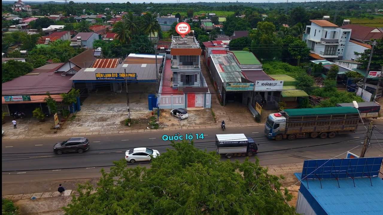 Nhà trệt mê góc 2 mặt tiền đường QL14, TP. Buôn Ma Thuột 352m² giá 7,5 tỷ - Đầu tư sinh lời ngay!