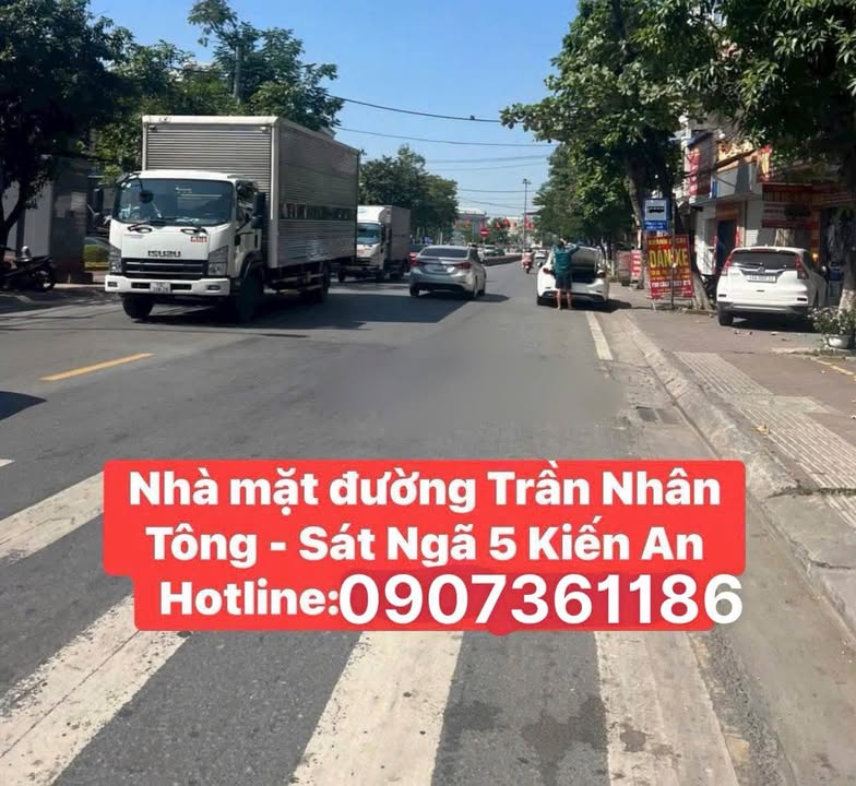 Nhà mặt đường Trần Nhân Tông Kiến An 80m² giá 6.5 tỷ - Kinh doanh đắc địa!