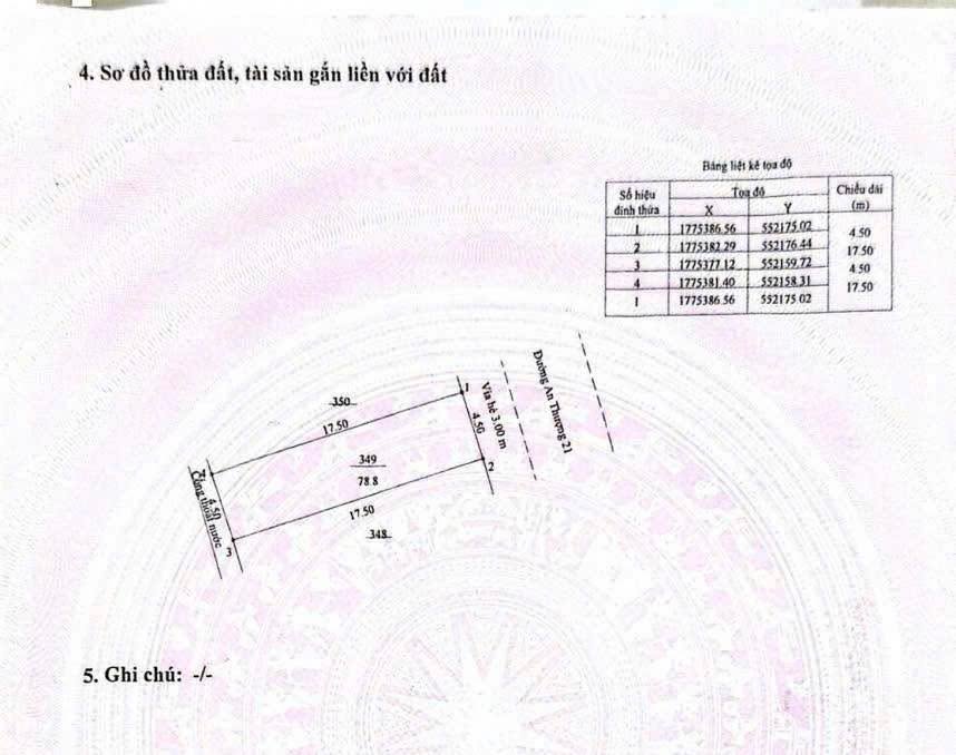 Bán lô đất 2 mặt kiệt An Thượng 21, Đà Nẵng 79m² - Đầu tư sinh lời tuyệt vời!