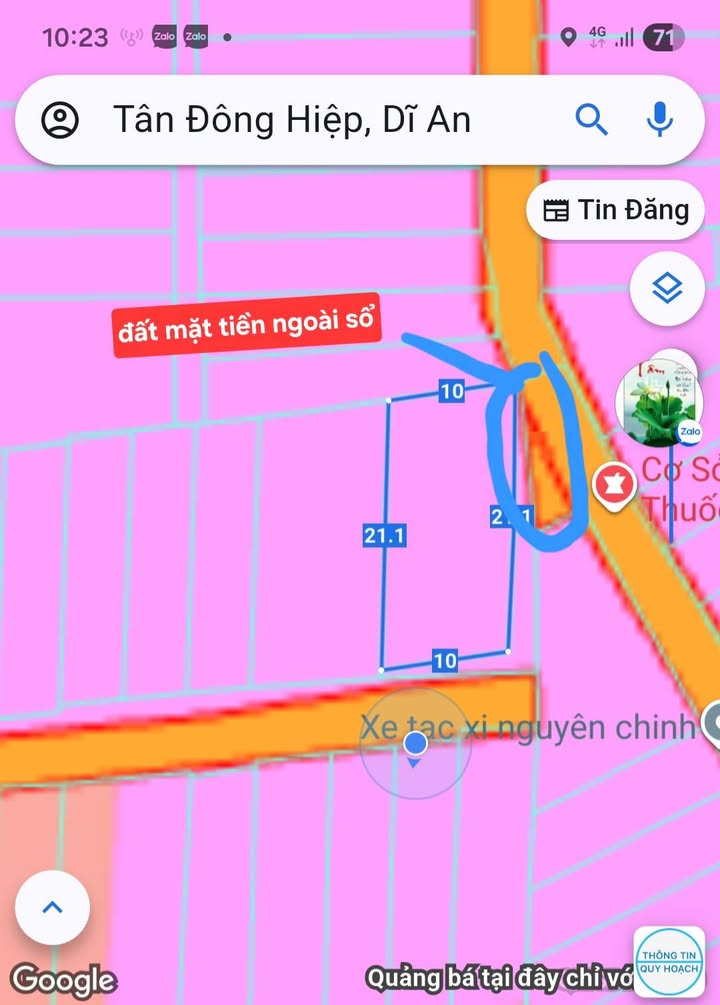 Đất chính chủ Dĩ An 210m² giá 6.8 tỷ - Tặng kioss mặt tiền kinh doanh!