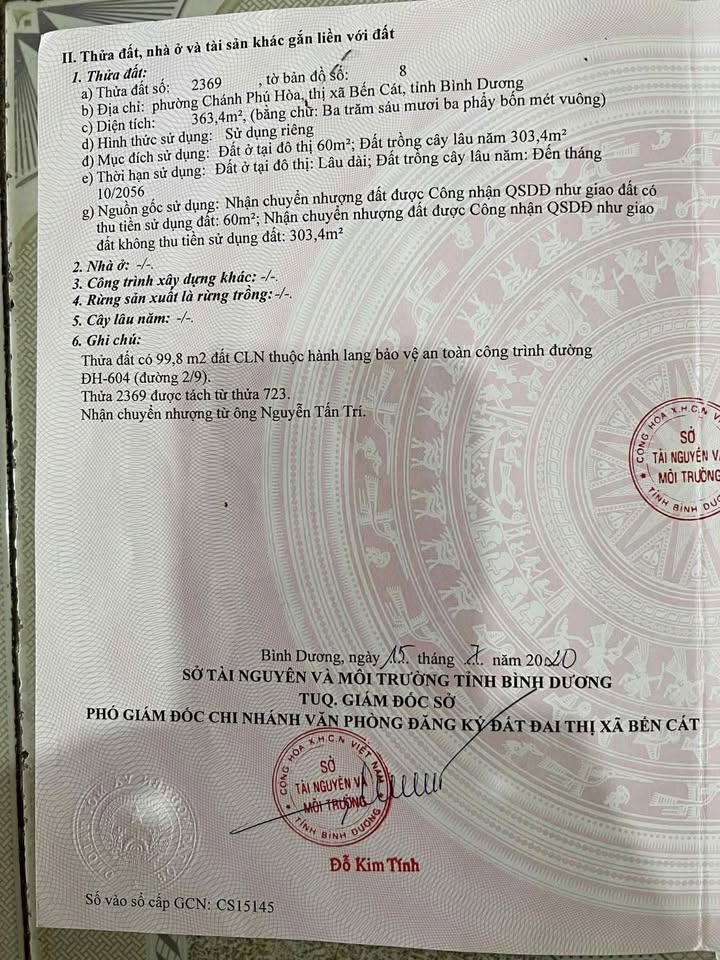 Đất nền Phú Hòa Thủ Dầu Một 370m² giá 5.5 tỷ - Khu kinh doanh sầm uất, cơ hội đầu tư sinh lời!