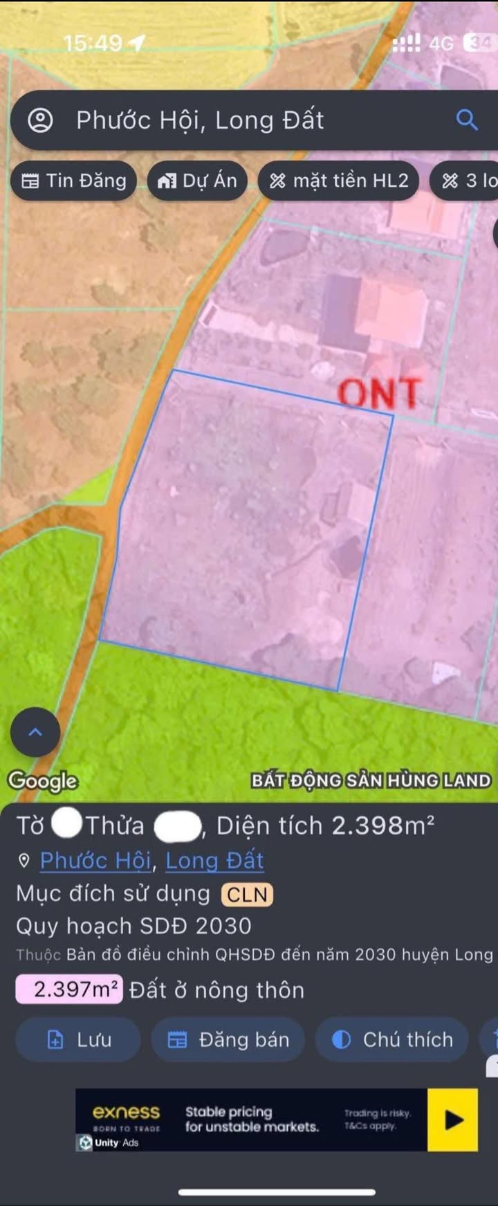 Đất nền Phước Hội, Đất Đỏ 2398m² giá chỉ 5.2 tỷ - Cơ hội đầu tư sinh lời!
