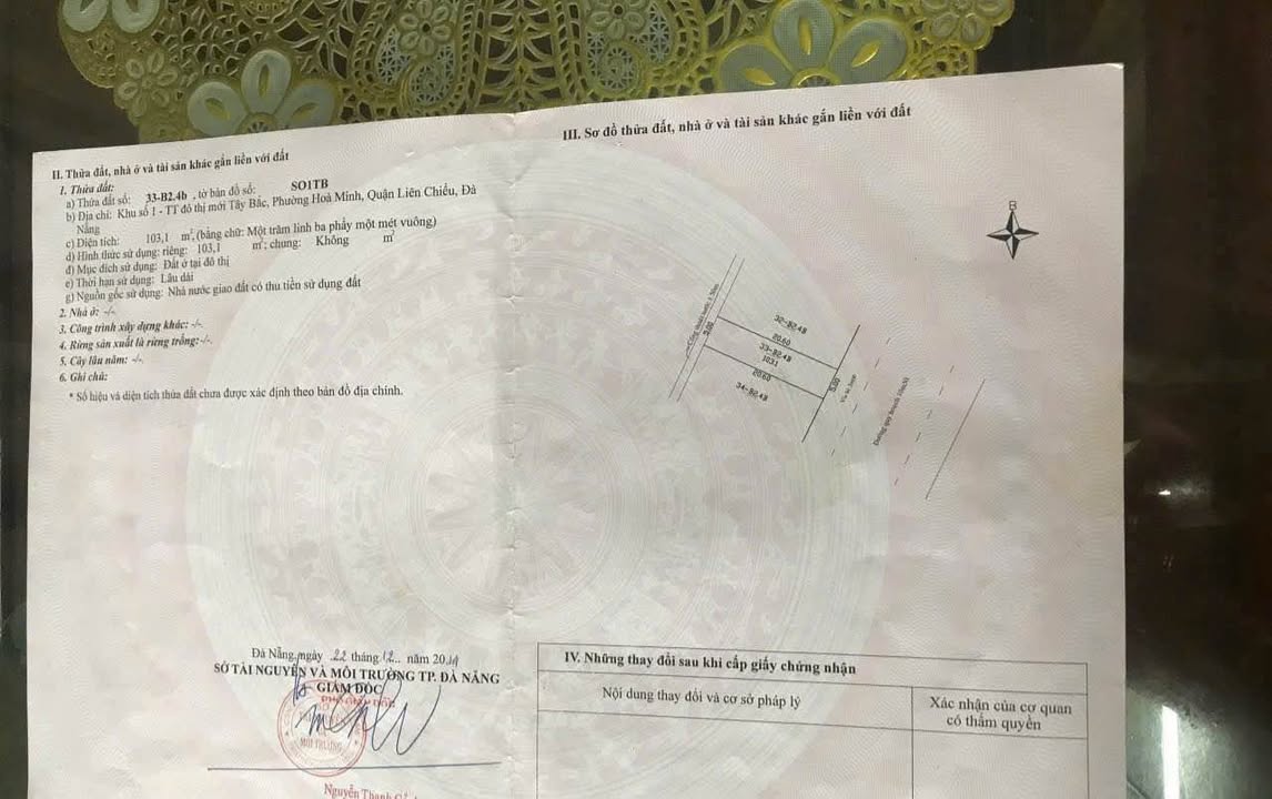 Đất nền đường Trần Đình Tri, Liên Chiểu, Đà Nẵng 103m² giá 7.9 tỷ - Vị trí đắc địa cho kinh doanh!