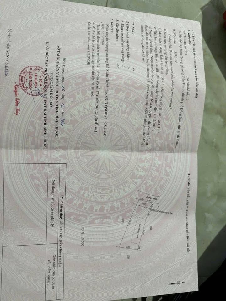 Đất thổ cư mặt tiền đường Nhựa Kp Bưng Trang, Tiến Thành, 313.5m² chỉ 650 triệu - Cơ hội đầu tư tuyệt vời!