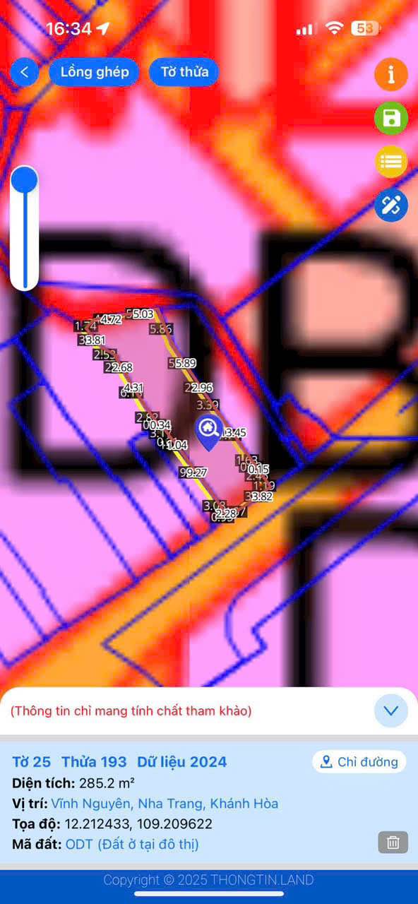 Đất nền chính chủ Trần Phú, Vĩnh Nguyên, Nha Trang 285.2m² - Cơ hội đầu tư lý tưởng!