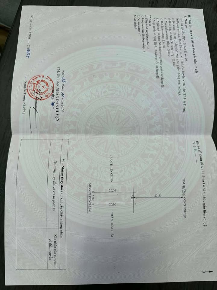 Đất nền Vĩnh Bảo - Hải Phòng 100m² giá 500 triệu - Kinh doanh sầm uất!