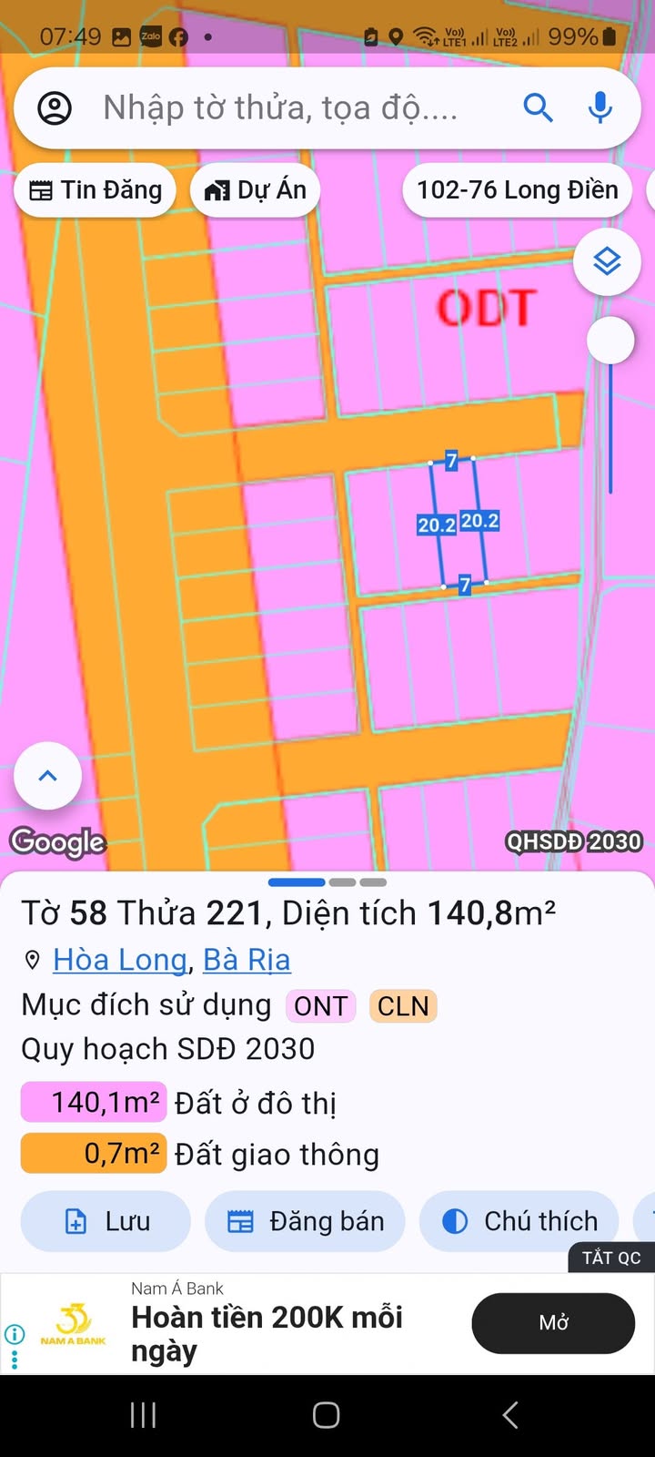 Đất nền khu dân cư Gia Phát, Hòa Long, Bà Rịa - 140m² chỉ 2.09 tỷ - Cơ hội đầu tư vàng!