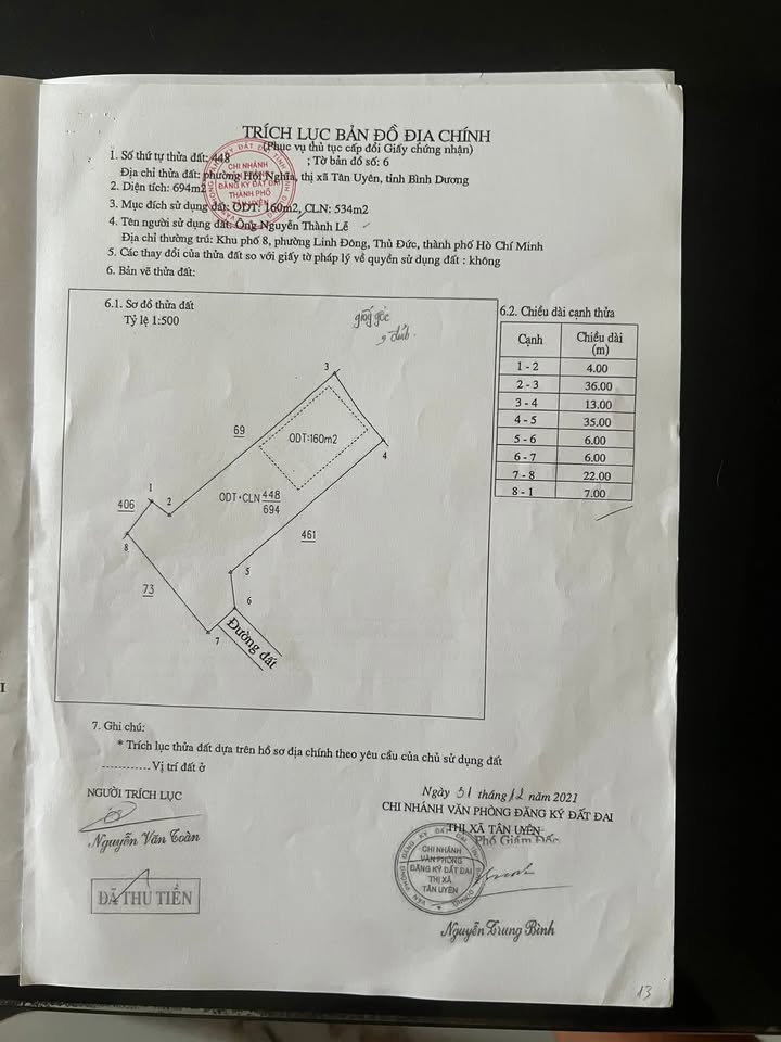 Đất thổ cư 694m² khu phố 3, phường Hội Nghĩa giá 3.7 tỷ - Sổ đỏ chính chủ, hỗ trợ vay ngân hàng!