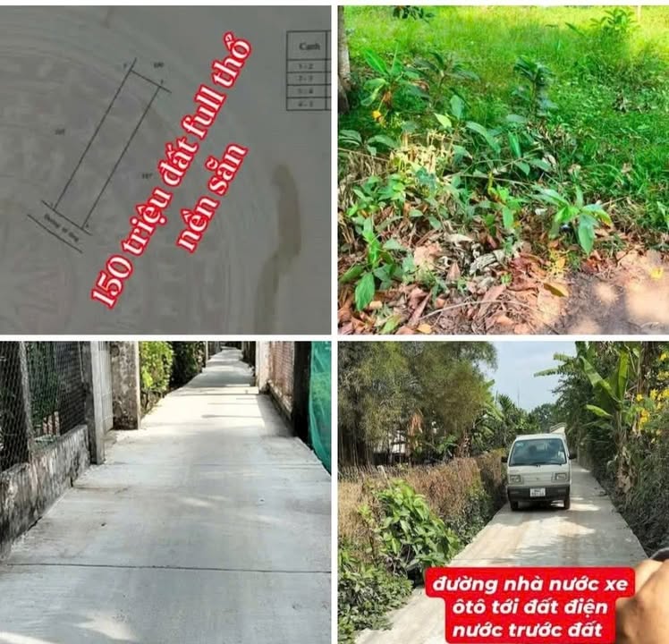 Đất nền Châu Điền Cầu Kè 137m² giá 150 triệu - Sổ đỏ chính chủ, thuận tiện kinh doanh!
