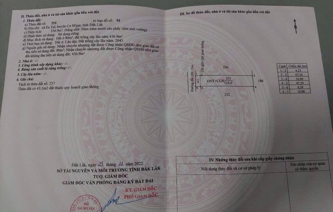 Đất nền Cư M'gar 470m² giá 500 triệu - Sổ hồng chính chủ!