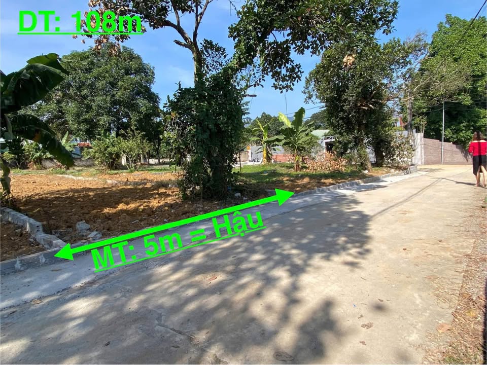 Đất nền Hòa Sơn Lương Sơn 108m² giá chỉ 1.4 tỷ - Mặt tiền 5m, đầu tư sinh lời!