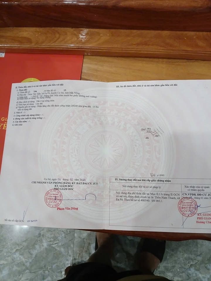 Đất thổ cư 560m² tại thôn Nam Thanh, Cư Jút - Bán gấp, giá thỏa thuận!