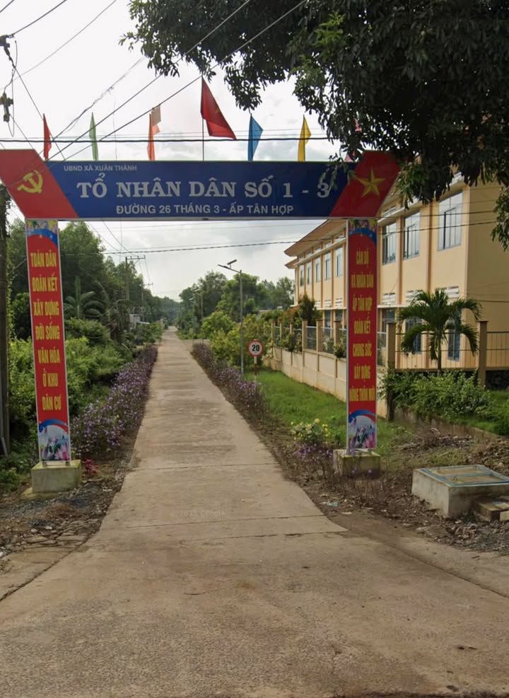 Đất nền Xuân Thành 4500m² giá 1.62 tỷ - Mặt tiền bê tông, gần chợ và trường học!