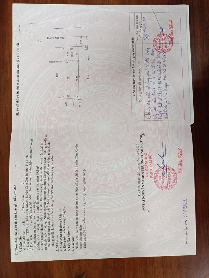 Đất nền Ngô Mây, Cẩm Xuyên 149m² giá 1 tỷ - Cơ hội đầu tư tuyệt vời!