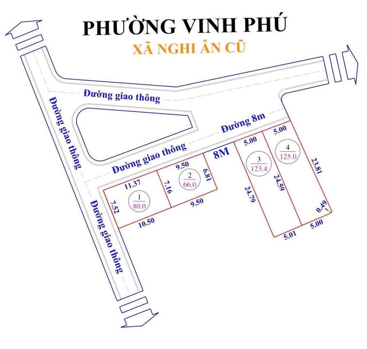 Đất nền Nghi Ân 80m² giá 1.3 tỷ - Chính chủ cần bán gấp!