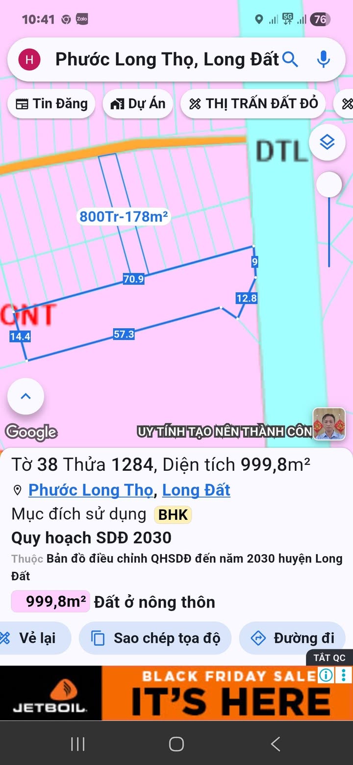 Đất nền Phước Long Thọ, Đất Đỏ 360m² giá 2.4 tỷ - Thích hợp xây trọ