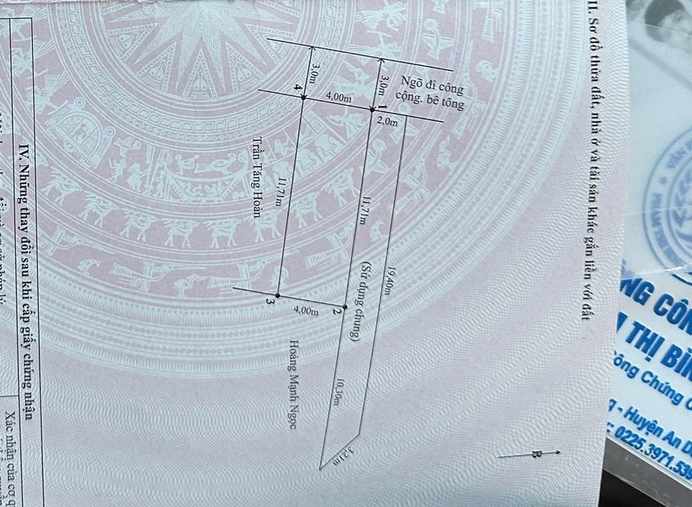 Đất lô góc 2 mặt ngõ Thị trấn An Dương 46,8m² giá chỉ 1,2 tỷ - Cơ hội đầu tư tuyệt vời!