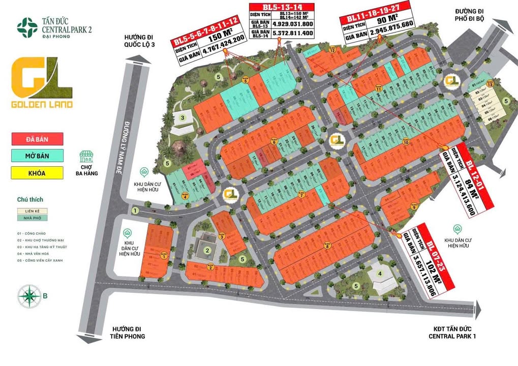 Shophouse Đại Phong Ba Hàng 96m² giá chỉ từ 5 tỷ - Đầu tư sinh lời ngay!