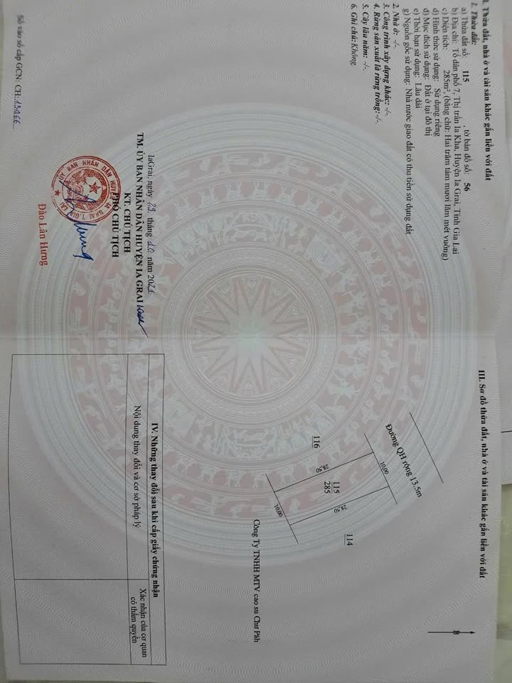 Đất nền tại Ia Kha, Ia Grai, Gia Lai 285m² giá 700 triệu - Cần bán gấp!