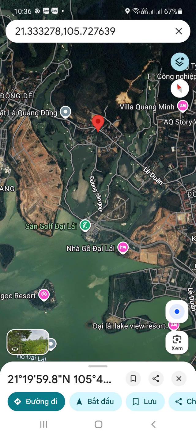 Đất nền mặt tiền đường Lê Duẩn, Vĩnh Phúc 3700m² - Gần sân golf Đại Lải!