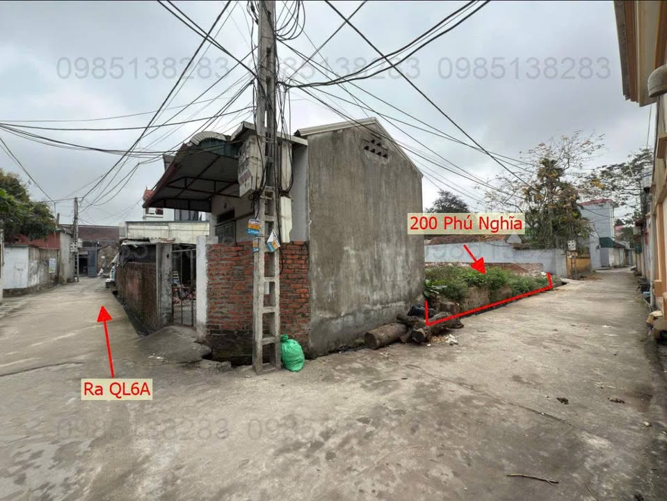 Đất Phú Nghĩa 200m² giá thỏa thuận - Mặt tiền đường kinh doanh QL6A mở rộng!