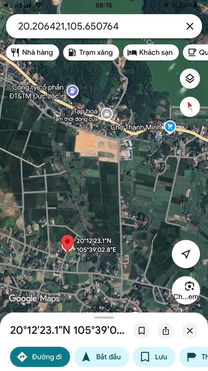 Đất thổ cư 375m² tại Thành Minh, Thạch Thành - Giá đầu tư chỉ 400 triệu!