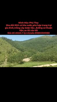 Đất rừng sản xuất 5ha tại Minh Hòa, Yên Lập - Giá chỉ 1 tỷ - Tiềm năng đầu tư cao!