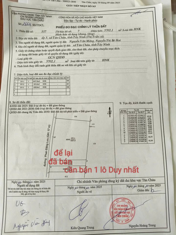 Đất nền Tân Châu 620m² giá thỏa thuận - Đầu tư sinh lời ngay!