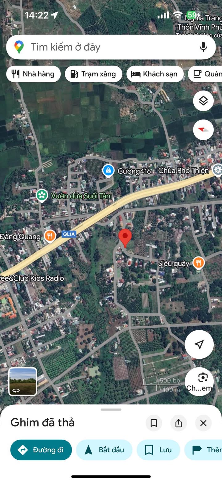 Đất thổ cư Suối Tân Cam Lâm 203m² - Vị trí đẹp, giá thỏa thuận!