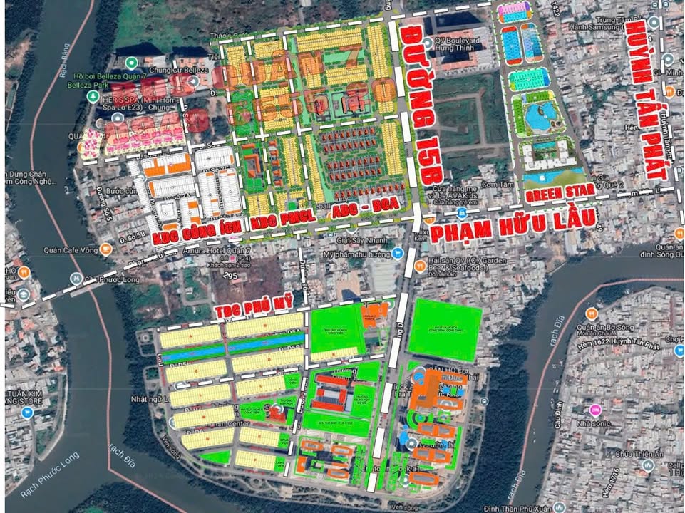 Đất nền góc 2 mặt tiền Khu TĐC Phú Mỹ, Q7, 114.2m² giá 13.8 tỷ - View sông tuyệt đẹp!