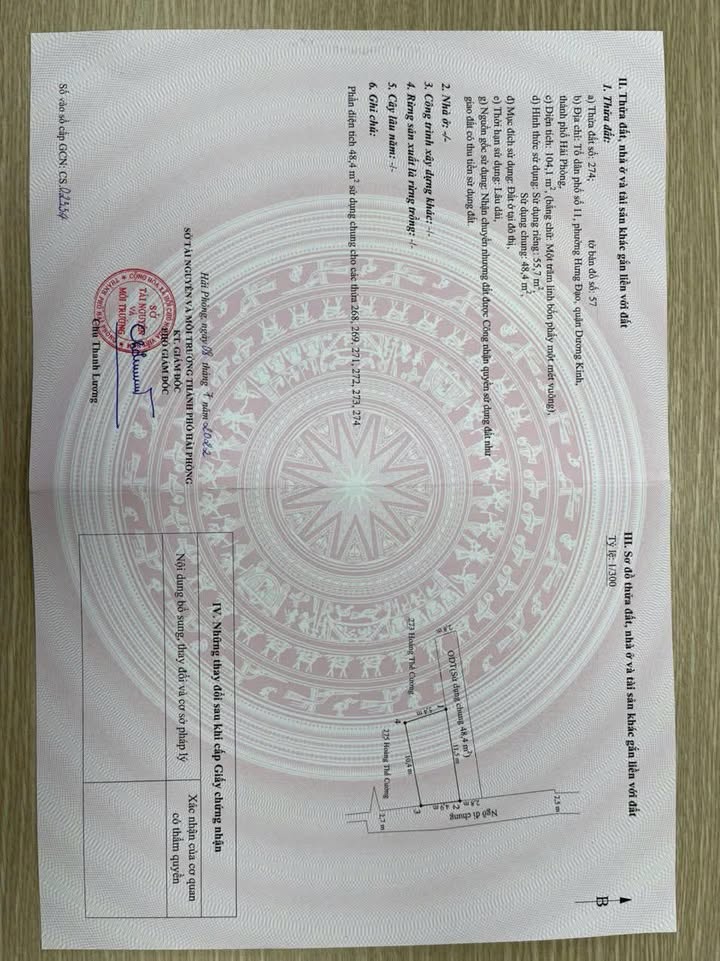 Đất Tiểu Trà Hưng Đạo Hải Phòng 48,4m² giá 1.1 tỷ - Ngõ thông, tiện ích đầy đủ!