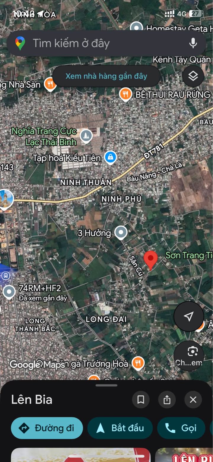 Đất Bàu Năng Tây Ninh 4,3 công - Đất 2 mặt tiền, vị trí thuận lợi gần chợ