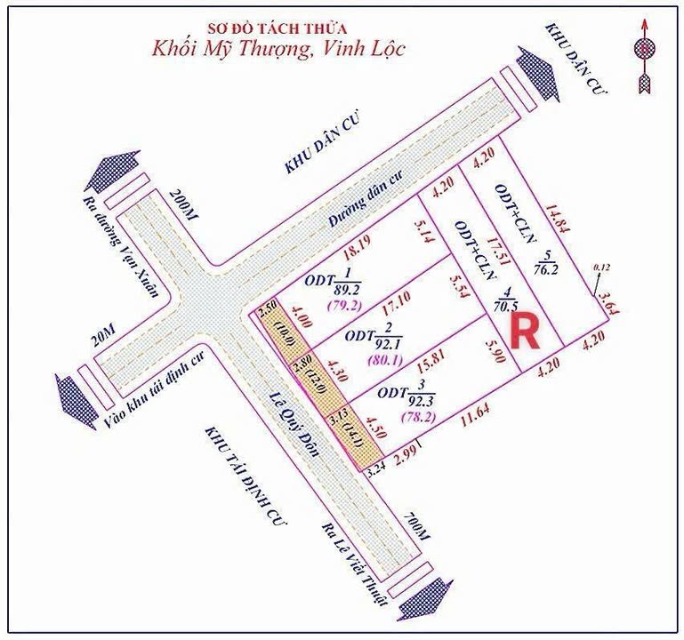Đất mặt đường Lê Quý Đôn, Hưng Lộc, 79m² giá 4.5 tỷ - Cơ hội đầu tư sinh lời!