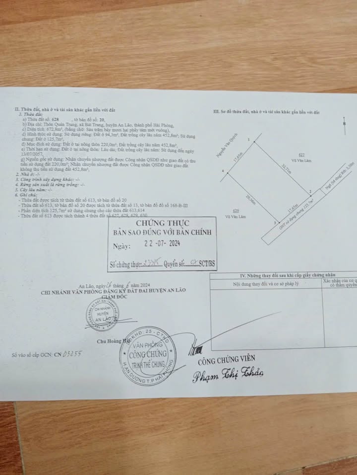 Đất nền Quán Trang Bát Trang An Lão 140,5m² giá 4 triệu/m² - Cơ hội đầu tư lý tưởng!