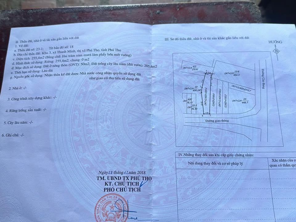 Đất nền Khu 3, xã Thanh Minh 255m² giá 2 tỷ - Đầu tư sinh lời chắc chắn!