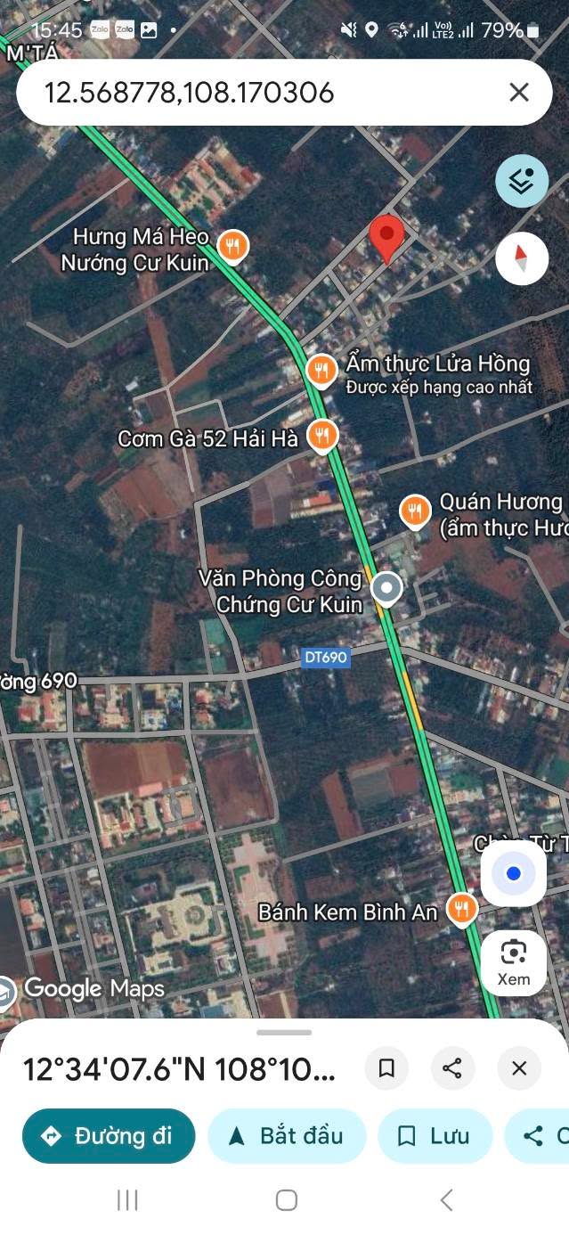 Đất thổ cư tại Thôn 4, xã Ea Bhôk, huyện Cư Kuin 168m² giá 800 triệu - Vị trí đắc địa gần trung tâm hành chính!