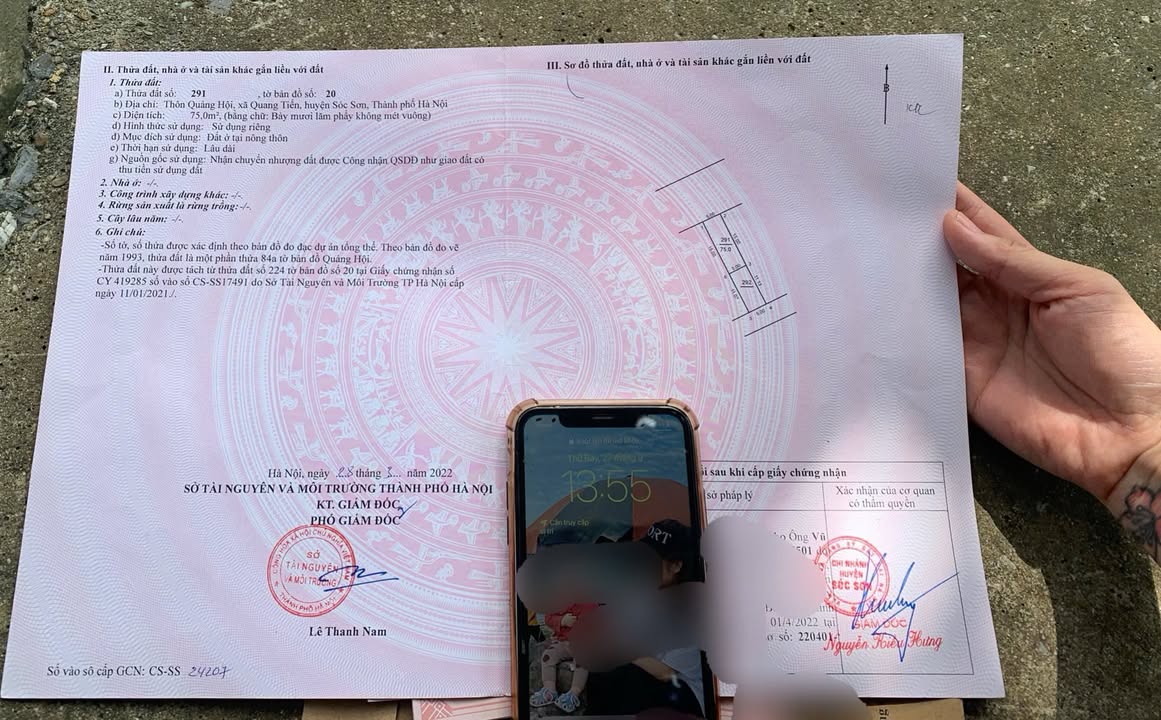 Đất nền kinh doanh Quảng Hội, Sóc Sơn 75m² giá tốt - Cơ hội đầu tư sinh lời!