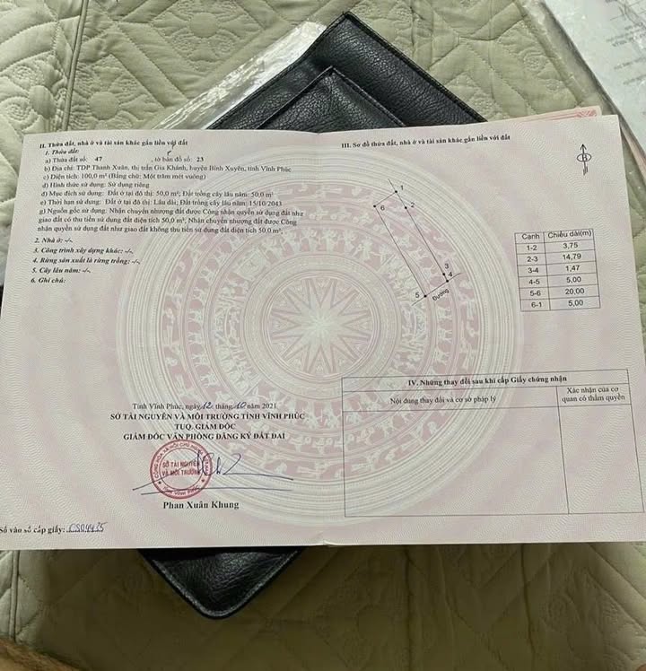 Đất thổ cư 100m² tại TDP Thanh Xuân, Gia Khánh, Vĩnh Phúc - Đầu tư sinh lời ngay!