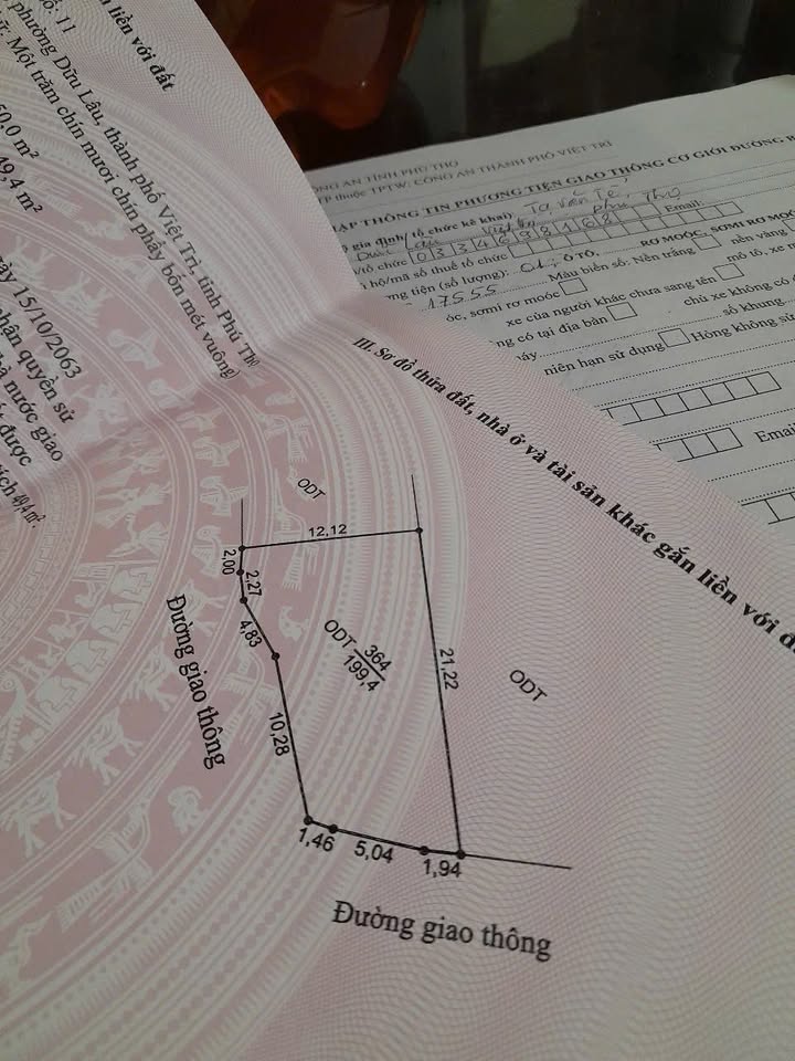 Đất thổ cư 2 mặt tiền Dữu Lâu, Việt Trì 150m² - Đầu tư sinh lời hấp dẫn!