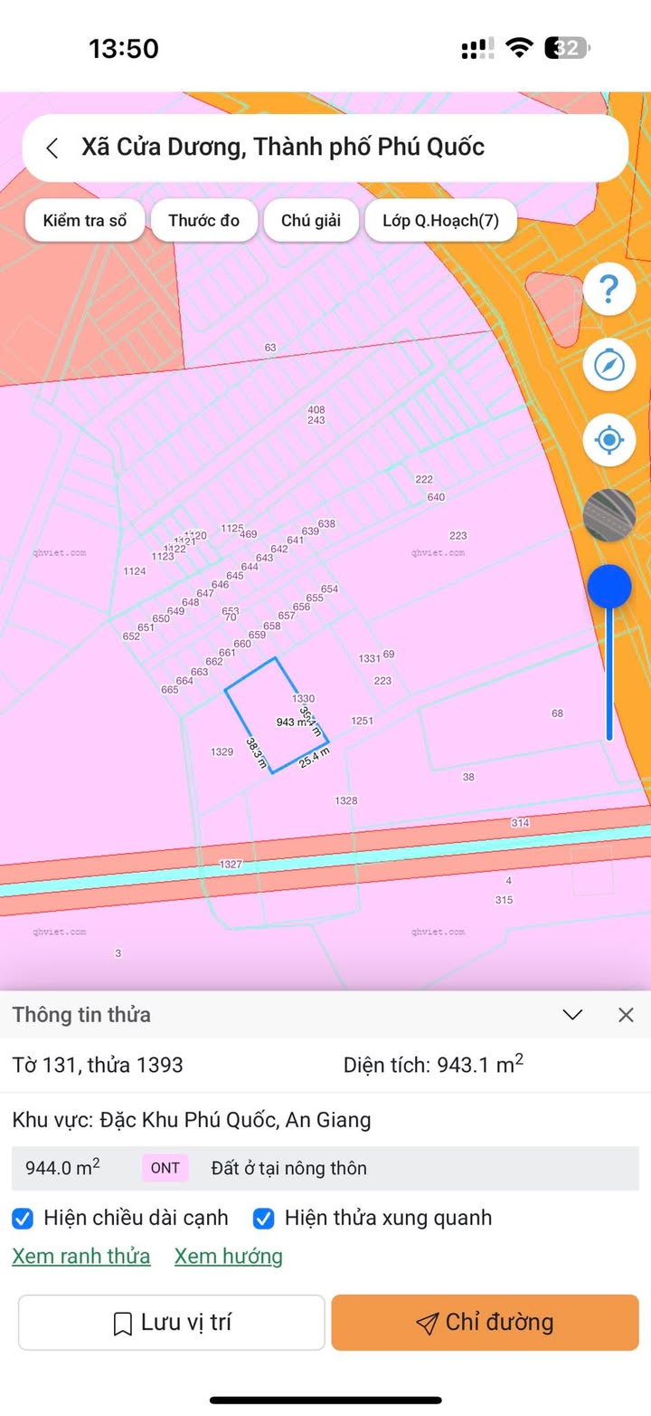 Đất nền Phú Quốc 943m² giá 5 tỷ - Sổ hồng chính chủ, không dính dự án!