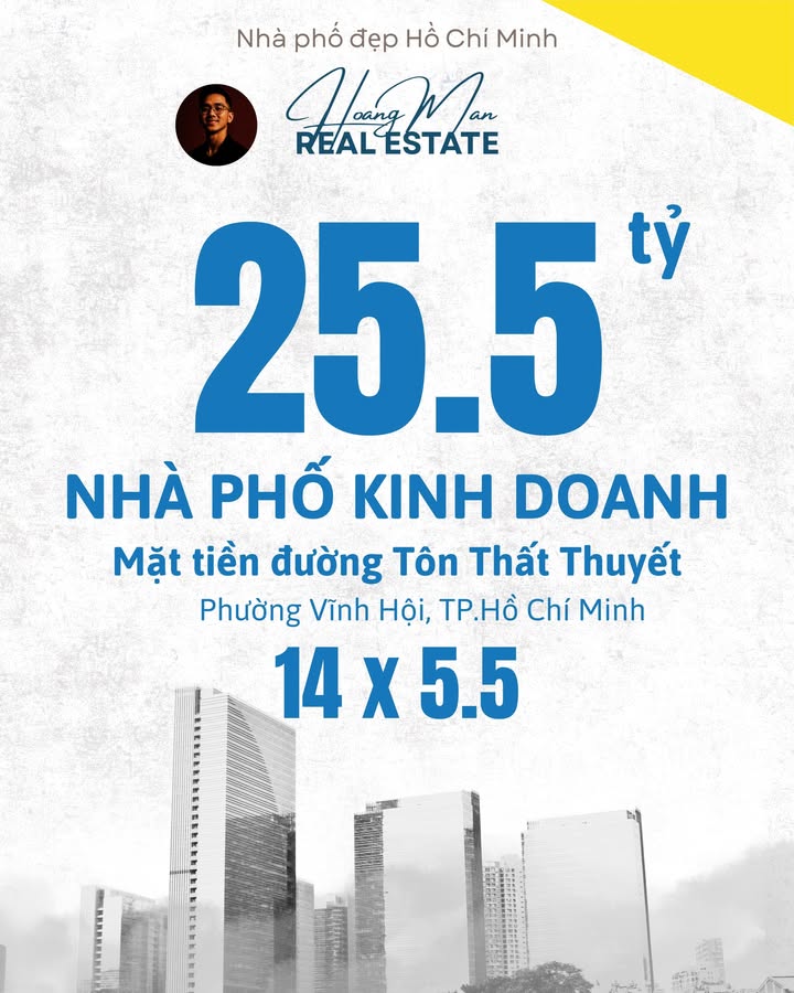 Nhà mặt tiền kinh doanh Đường Tôn Thất Thuyết, Quận 4 - 61m² giá 25.5 tỷ - Cơ hội đầu tư hấp dẫn!