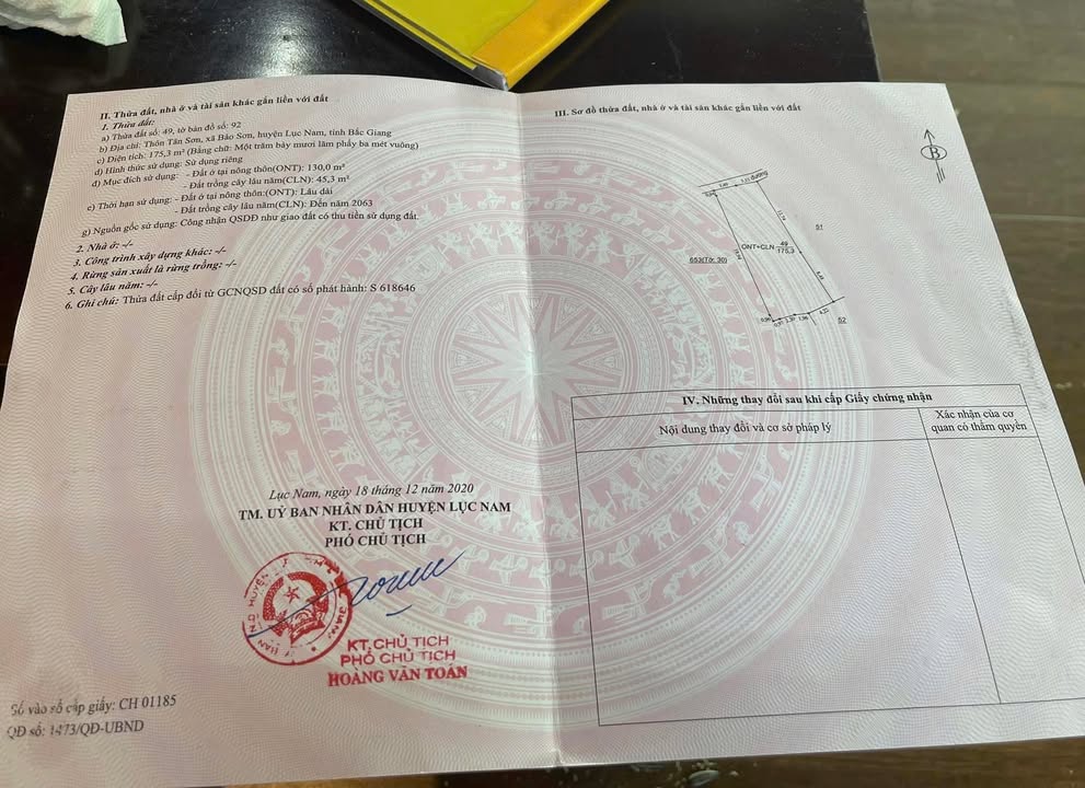 Đất nền Bảo Sơn Lục Nam 200m² giá 400 triệu - Vị trí đắc địa gần TL295!